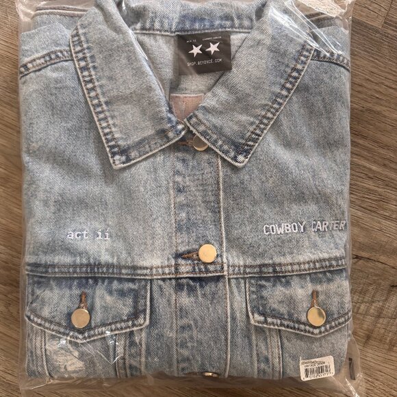 NEW Beyoncé Official Act II Cowboy Carter Denim Jacket - Picture 3 of 5